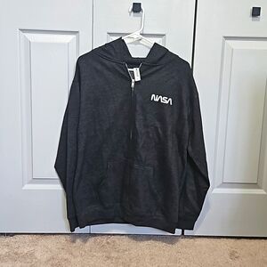 NASA zipup hooded sweatshirt